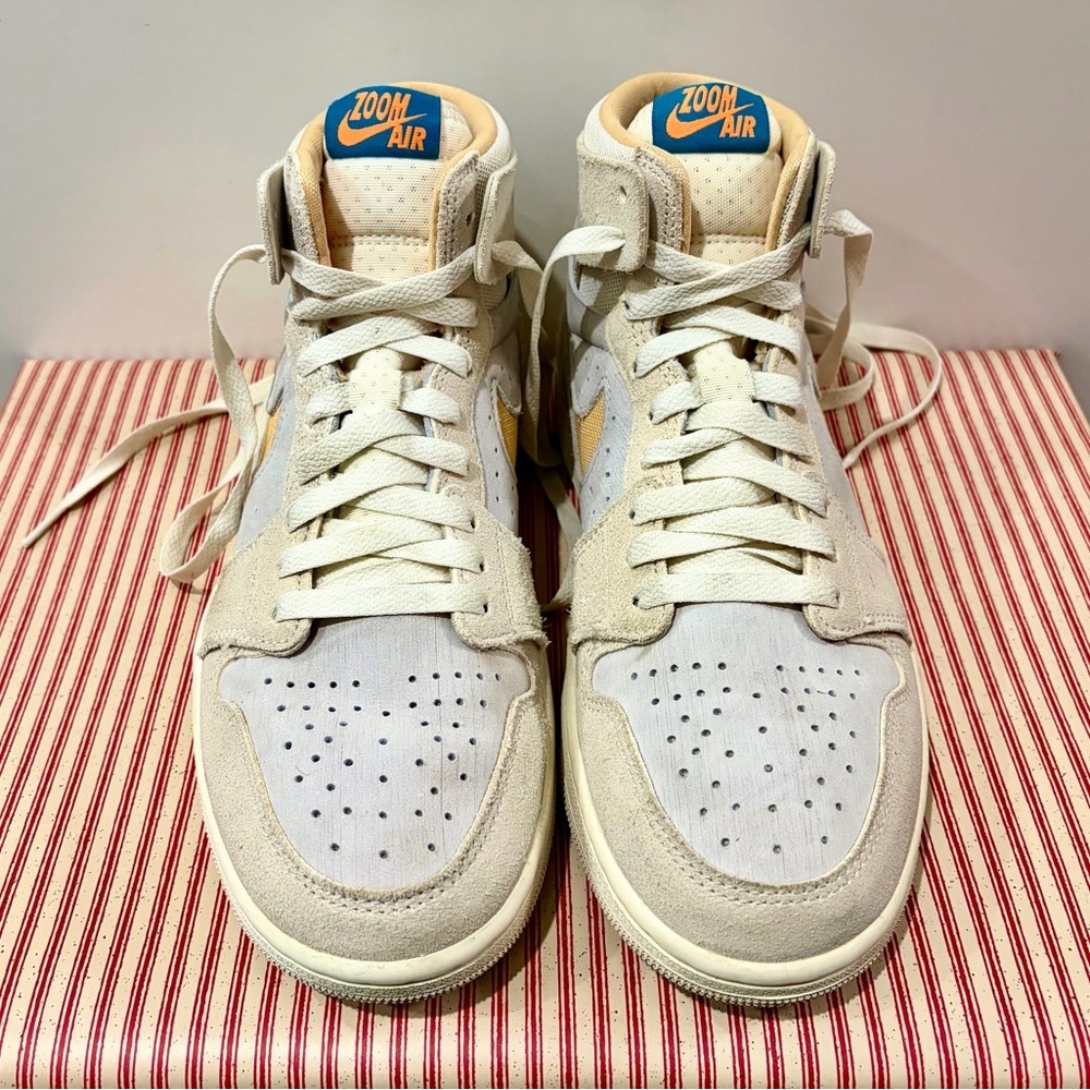 Air Jordan 1 High Zoom CMFT 2 Sail Gold Men’s 7.5 LIKE NEW (Box Included) - Picture 6 of 10